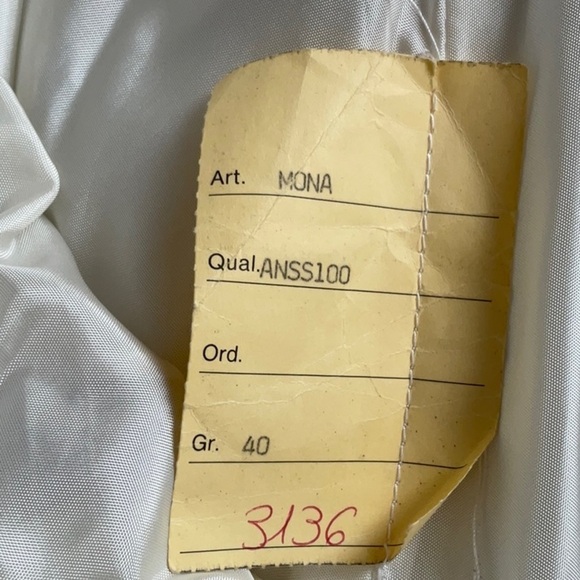 VERY RARE.SKIBOL by Canavesa  SWITZERLAND. Buttery white Italian leather suit. - Picture 16 of 16